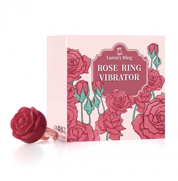 MizzZee - Rose Ring Vibrating Egg (Chargeable - Red Rose)